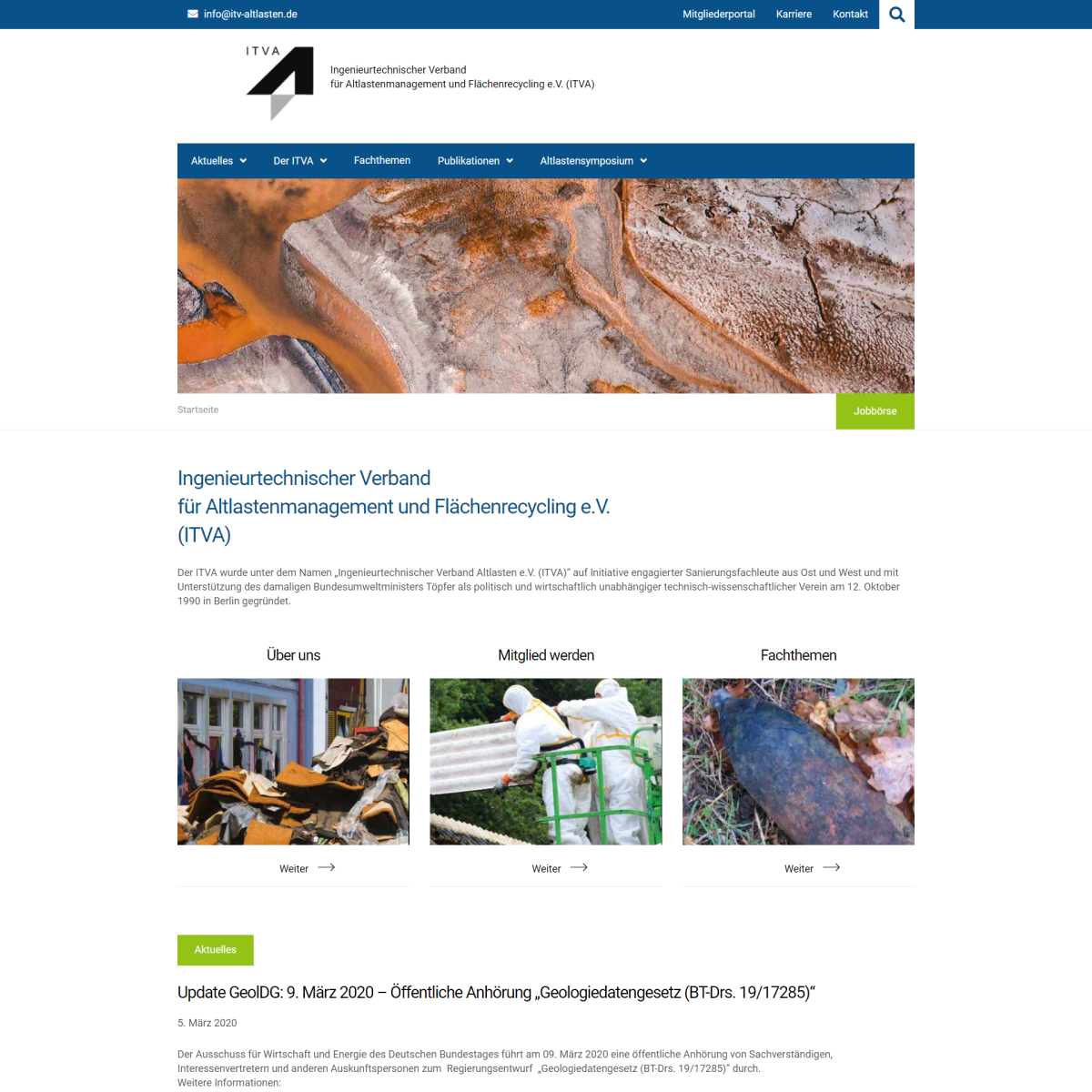 Ingenieurtechnischer Verband für Altlastenmanagement und Flächenrecycling e.V. (ITVA)