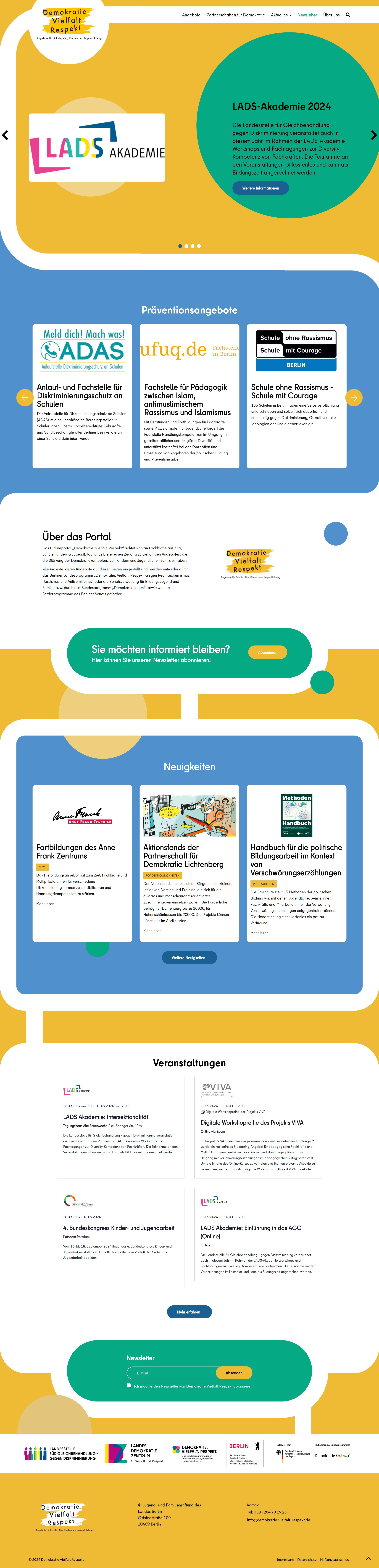 Demokratie. Vielfalt. Respekt.