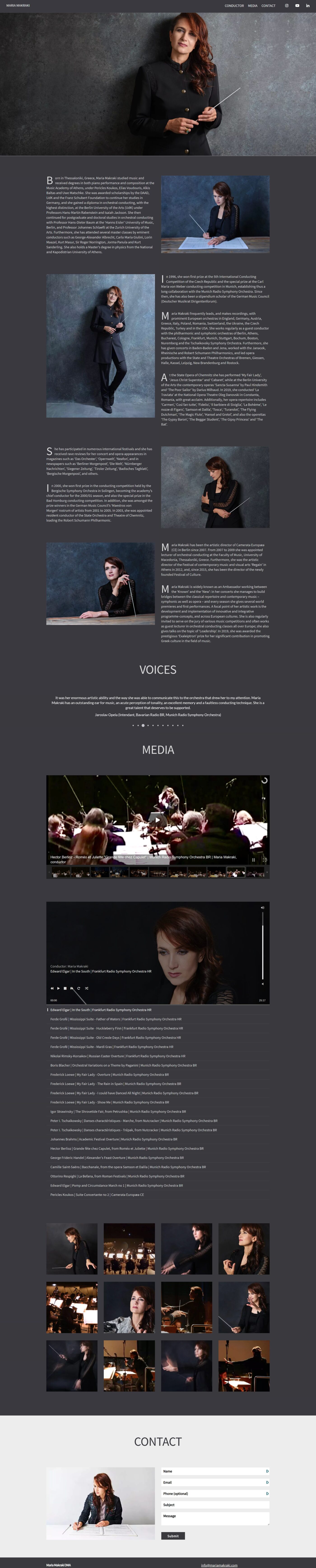 Maria Makraki, Dirigentin